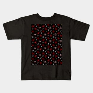 FALLING Snowflakes Pattern Kids T-Shirt